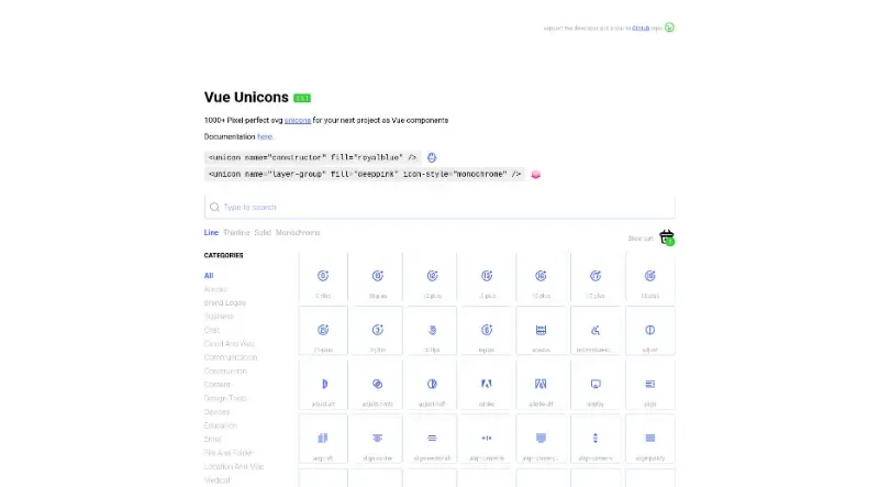 Vue Unicons