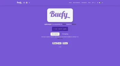 Vue.js + Bulma = Buefy
