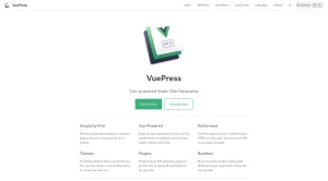 VuePress, static site generator built on vue.js