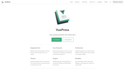 VuePress, static site generator built on vue.js