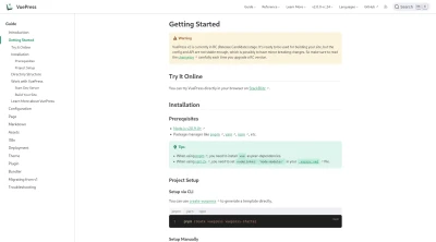 VuePress, static site generator built on vue.js