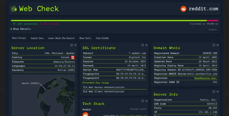 Web Check