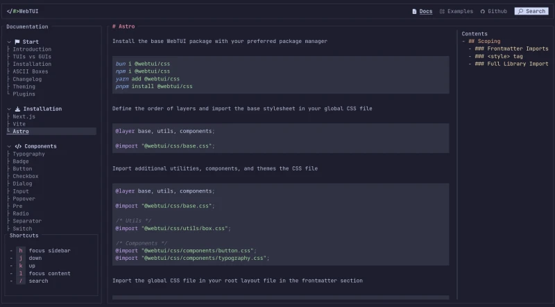 Webtui