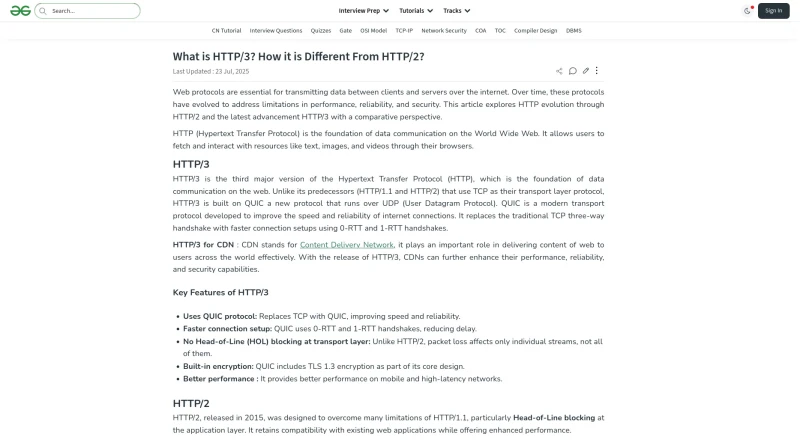 What is HTTP3